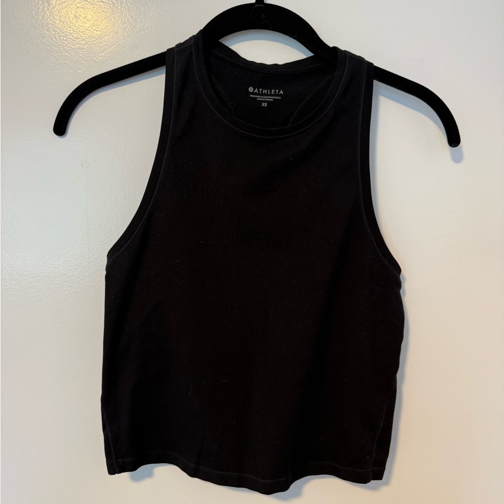 Athleta Classic Black Workout top XS